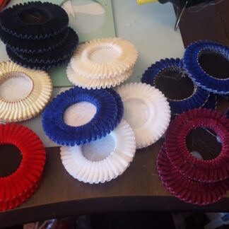Rosette and flag parts