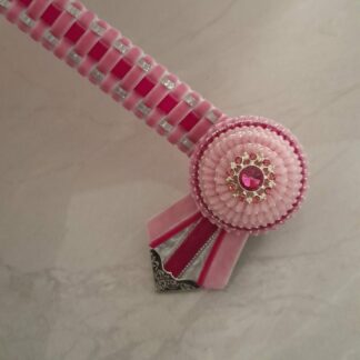 b25024 pink silver 13" (x small pony or mini)