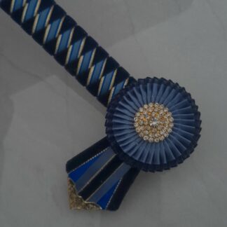 browband light navy, smoke blue, electric blue and gold